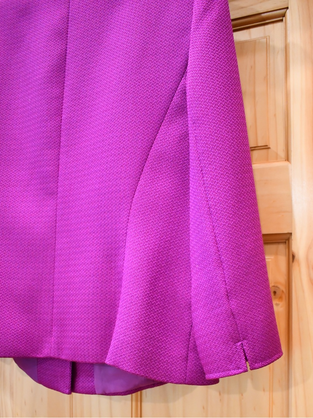 Tahari Arthur S. Levine Magenta Textured Notchless Blazer 10 - Picture 7 of 10